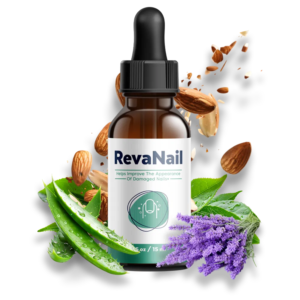 RevaNail natural nail health supplement bottles with biotin and selenium - professional nail support formula